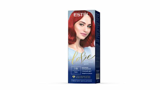 Стойкая краска для волос Estel Love т.7/5 Рубин 115 мл