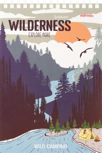 

Блокнот Prof-Press дикая природа, А5, 40 листов, на гребне, в ассортименте