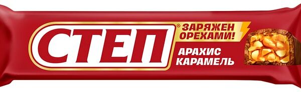 Батончик Славянка Золотой Степ с арахисом и карамелью 50г