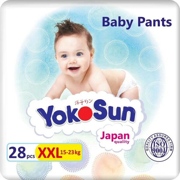 Подгузники-трусики YokoSun XXL 15-23кг 28шт