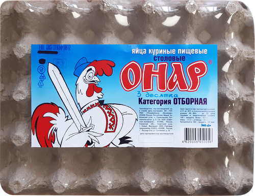 

Яйцо куриное Онар СО, 30шт