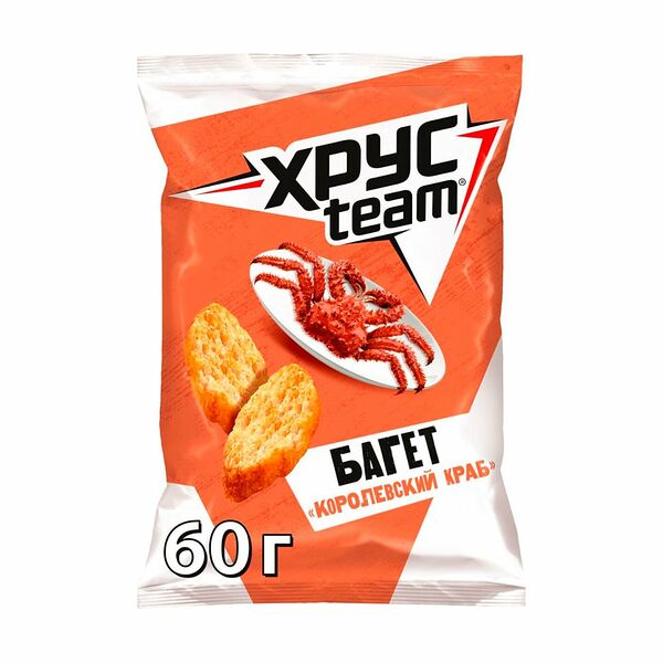 Сухарики, ХрусTeam, 60 г, в ассортименте