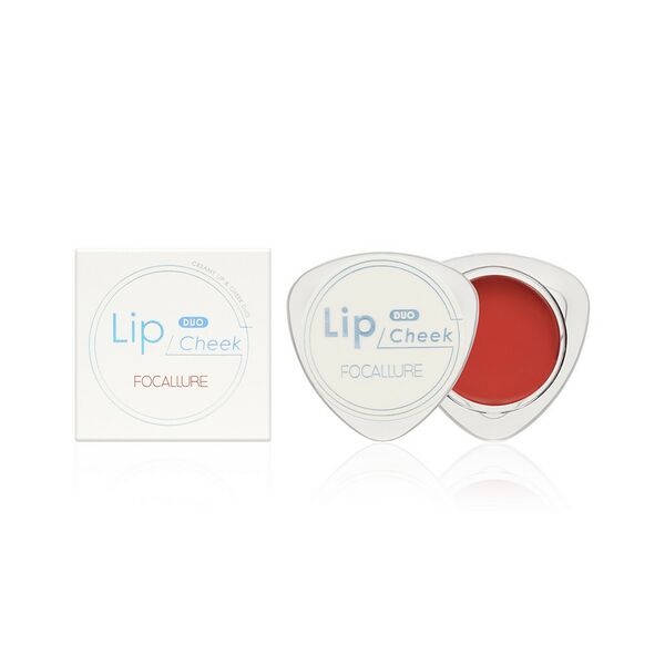 Кремовые румяна-помада Focallure Creamy Lip & Cheek Duo D07 5 г