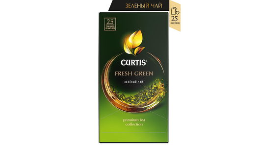 Чай зеленый Curtis Fresh Green, 25 шт. 42.5 г