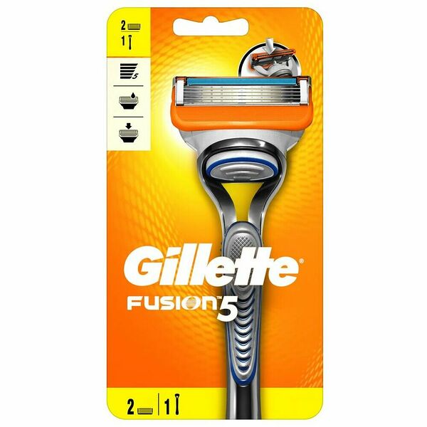 Gillette Бритвенный станок Fusion5, 2 кассеты.