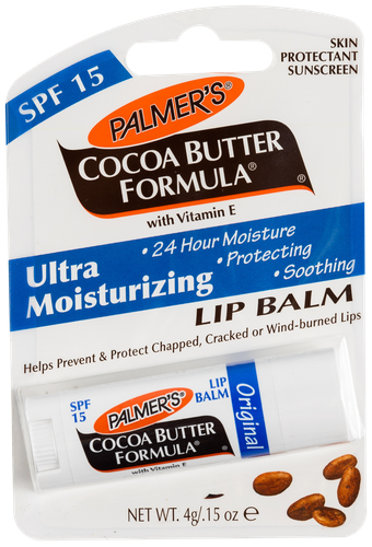 

Бальзам для губ PALMER'S увлажняющий с маслом какао, витамином Е SPF15, 4г