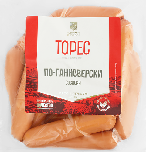 Сосиски ТОРЕС По-ганноверски МГС вес до 1кг