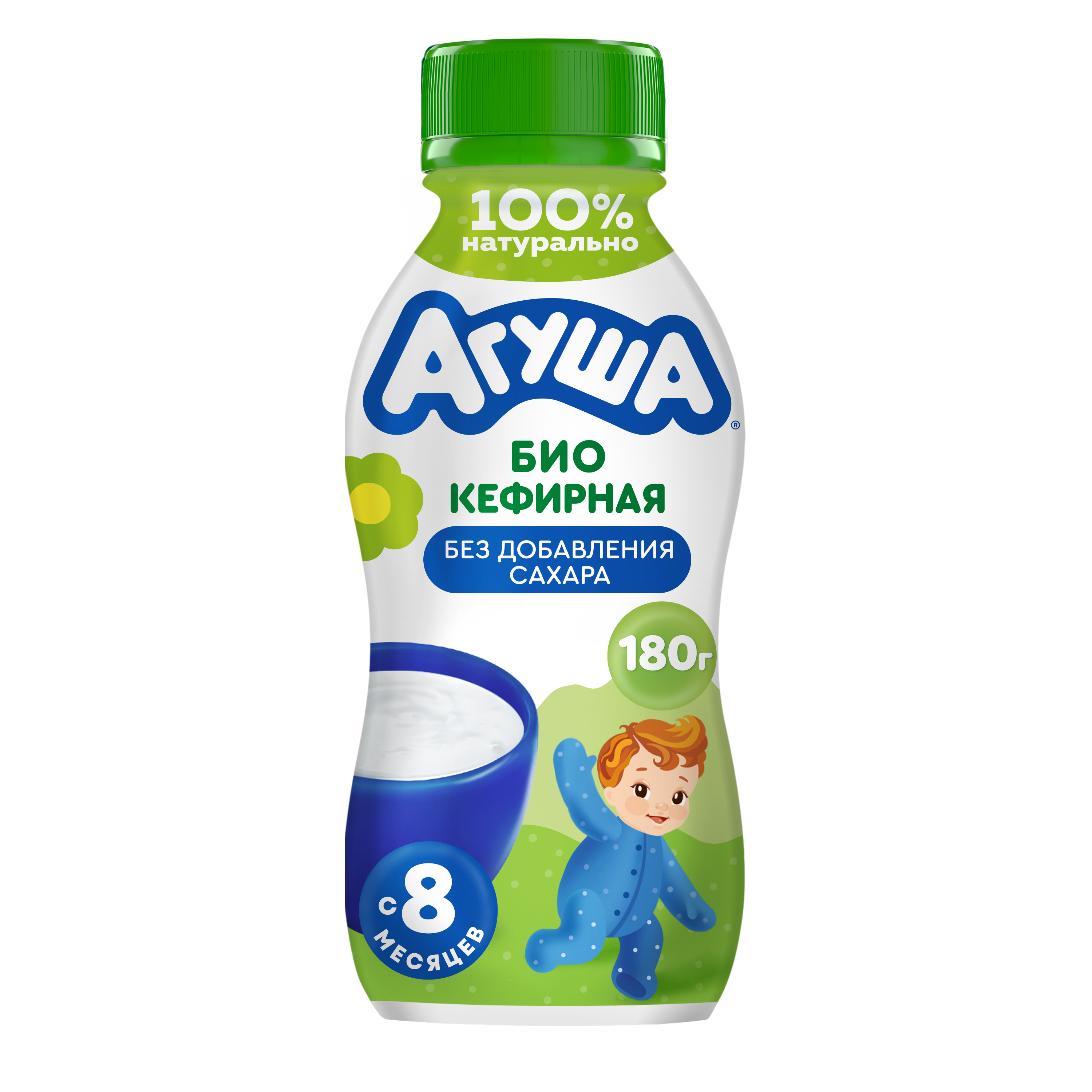 

Продукт биокефирный Агуша без добавления сахара с 8 месяцев 180 г