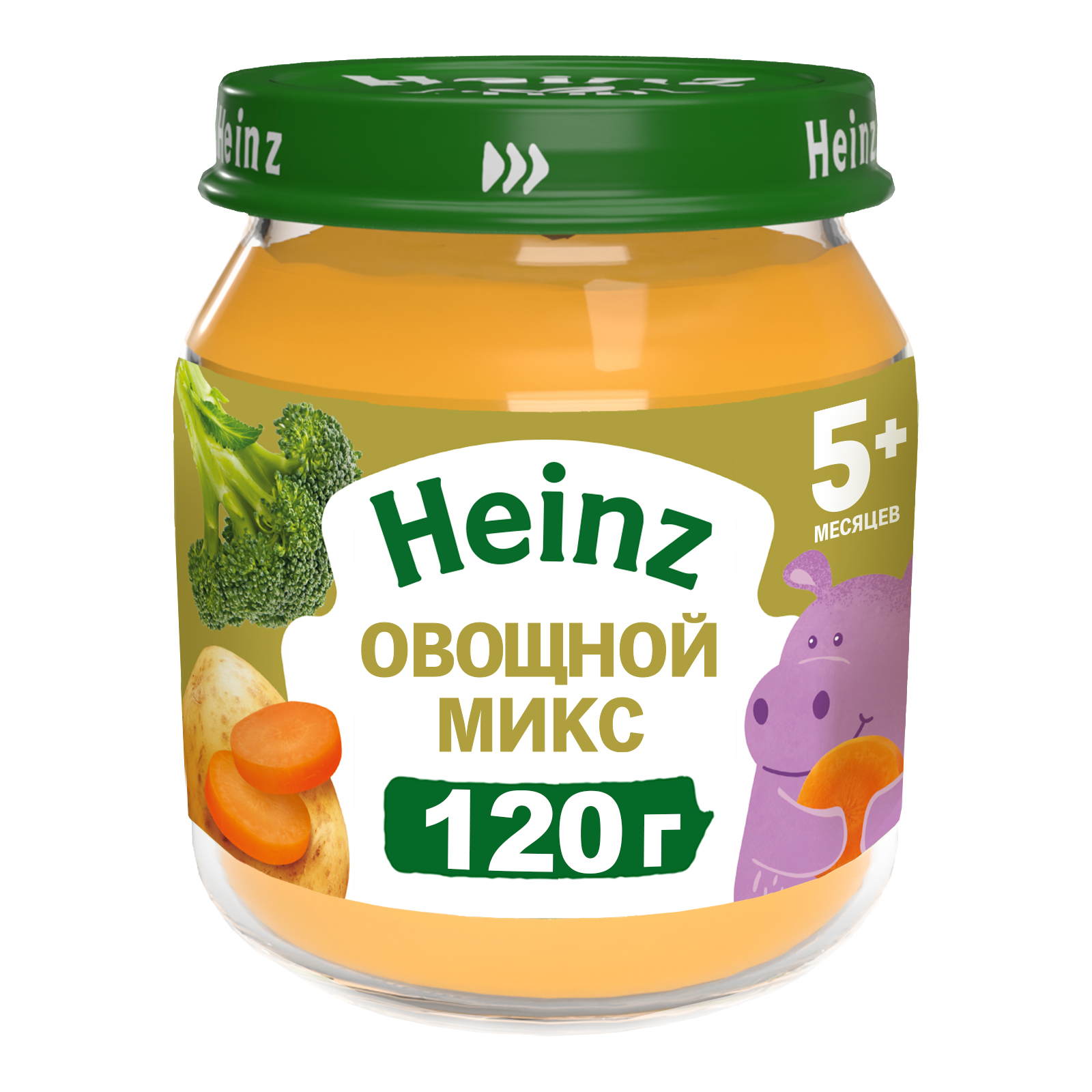 

Овощное пюре Heinz Овощной микс с 5 месяцев 120 г