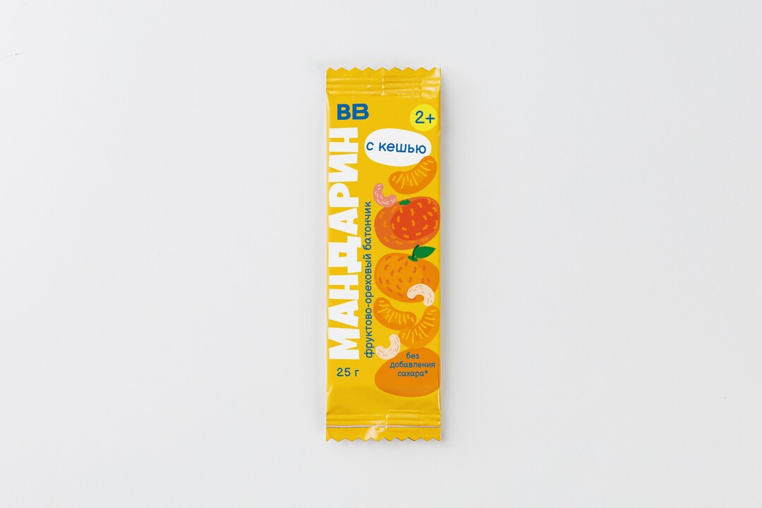 

Батончик ВкусВилл фруктово-ореховый Мандарин детский 25 г