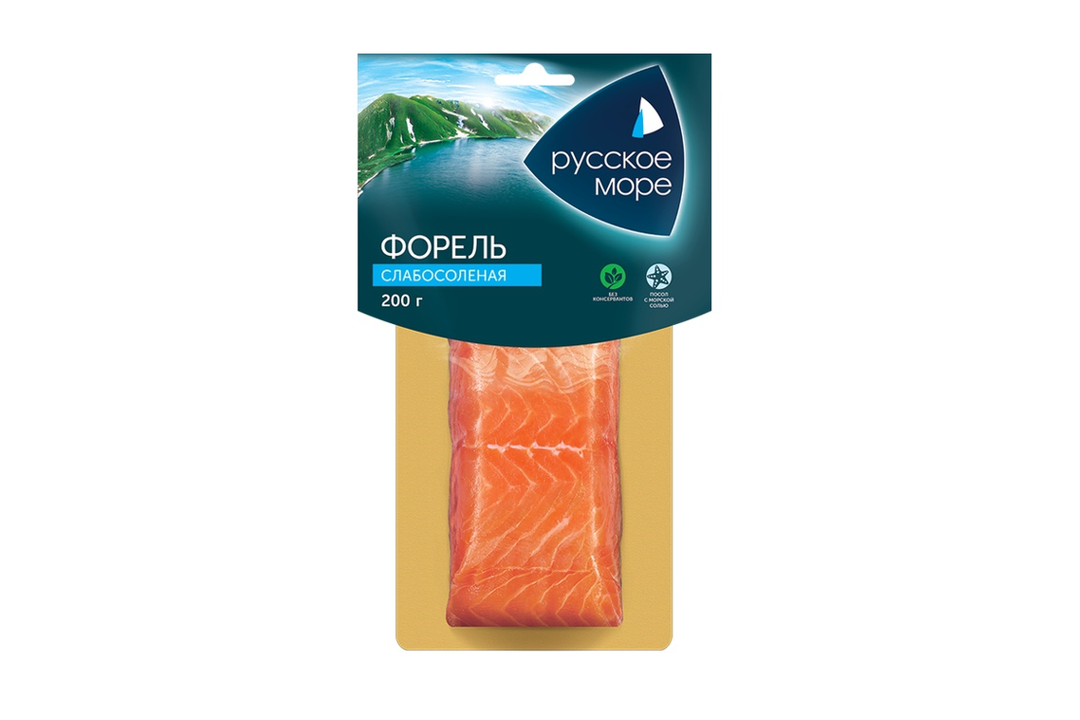 

Форель слабосоленая Русское море филе-кусок 200 г