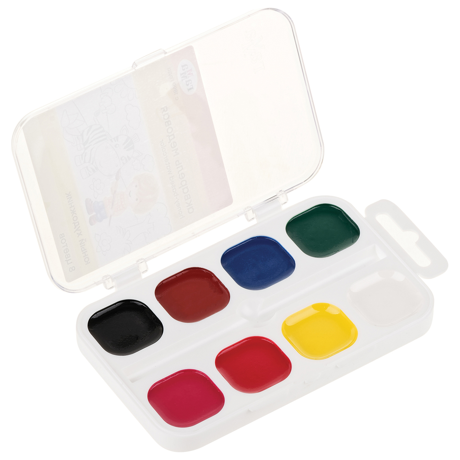 

Краски акварельные Гамма Юный художник медовые 8 цветов