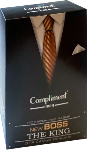 

Набор косметики Compliment Men New Boss The King Шампунь для волос 250 мл, Гель для душа 250 мл