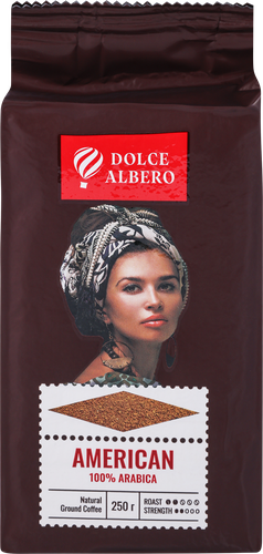 

Кофе молотый Dolce Albero American 100% arabic 250 г