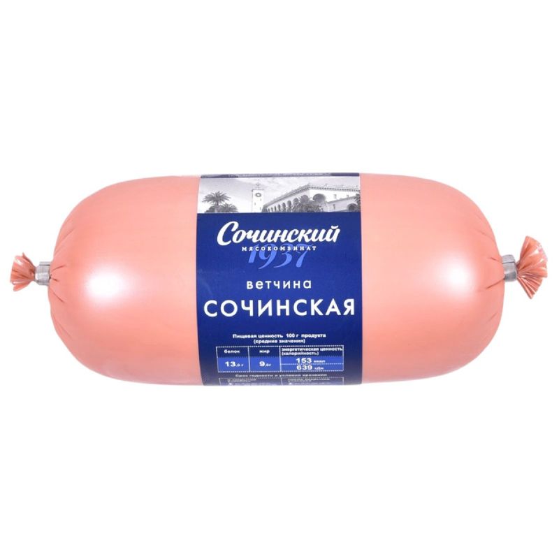 

Ветчина Сочинский мясокомбинат Сочинская 400 г