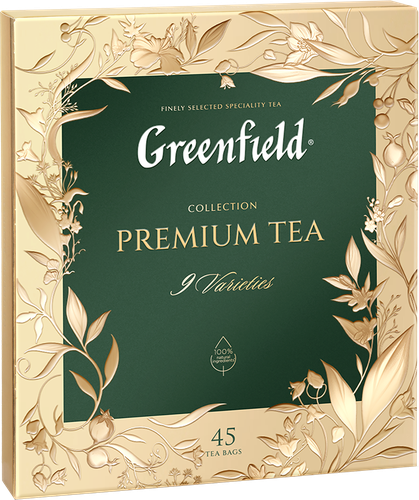

Чайное ассорти Greenfield Премиум коллекция черного и зеленого чая 45 пакетиков 75.5 г