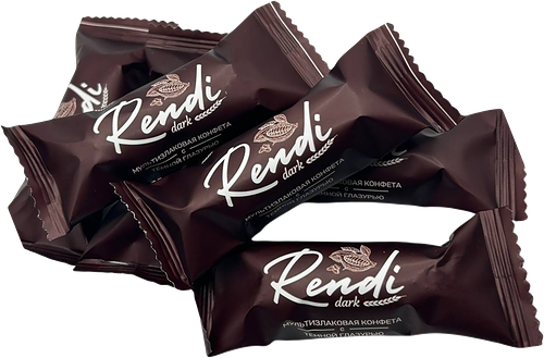 Конфеты Rendi мультизлаковые с темной глазурью вес 