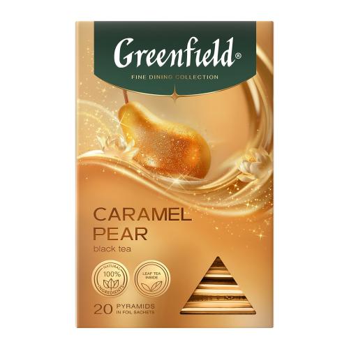 

Черный чай Greenfield Caramel Pear груша 20 пирамидок 36 г