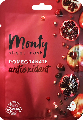 Маска тканевая Monty Tencel Гранат Антиоксидантная 25 мл