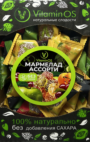 

Мармелад Vitaminos Ассорти без сахара 350 г