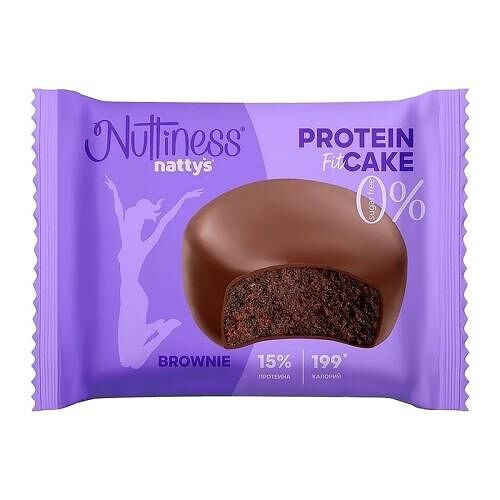 Десерт протеиновый Nuttiness Choco Brownie Cake 50 г