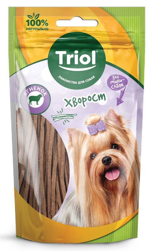 

Лакомство для собак Triol Хворост из ягненка Для мини-собак 50 г
