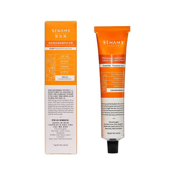 Крем для рук Sewame Luxury Care с эфирным маслом лайма, базилика и мандарина 75 гр