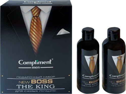 

Набор косметики Compliment Men New Boss The King Шампунь для волос 250 мл Гель для душа 250 мл