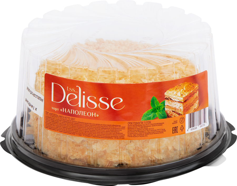 

Торт Delisse Наполеон 600 г