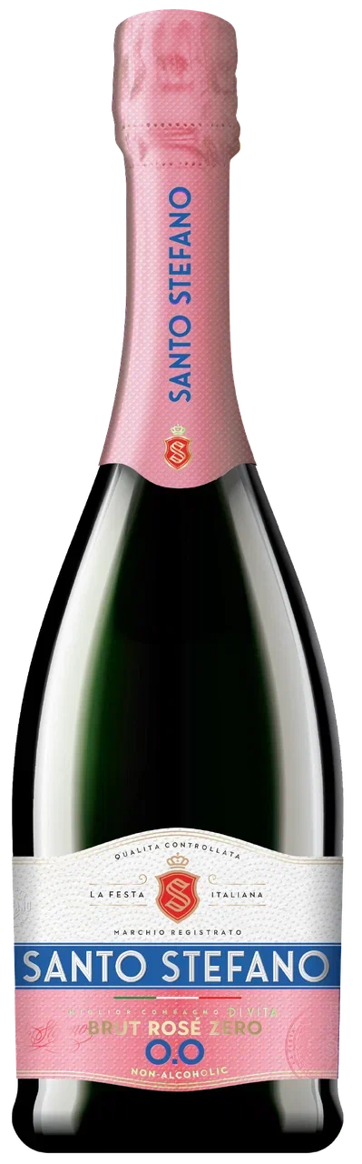 

Игристое безалкогольное Santo Stefano розовое брют 0.75 л