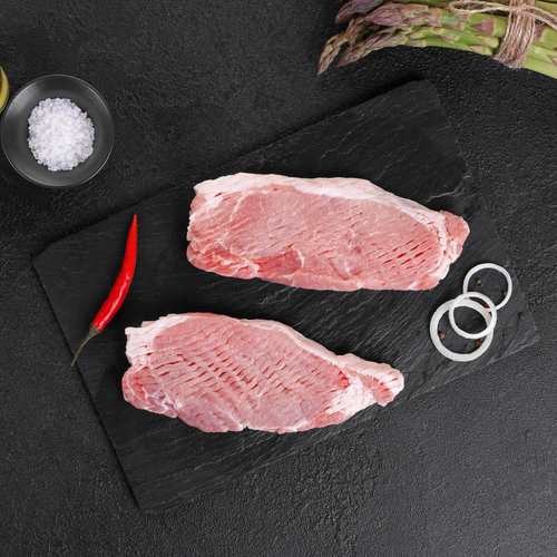 

Свинина котлета натуральная из корейки Лента Fresh охлажденная вес