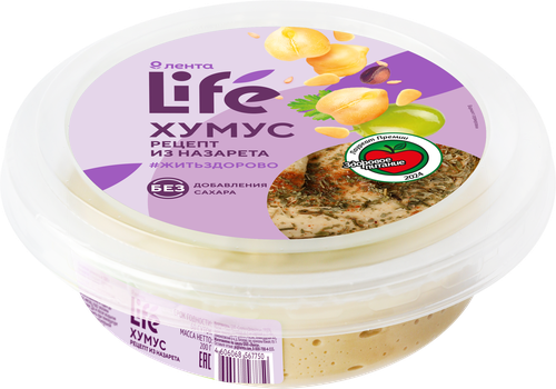 

Хумус Лента Life Рецепт из Назарета 200 г