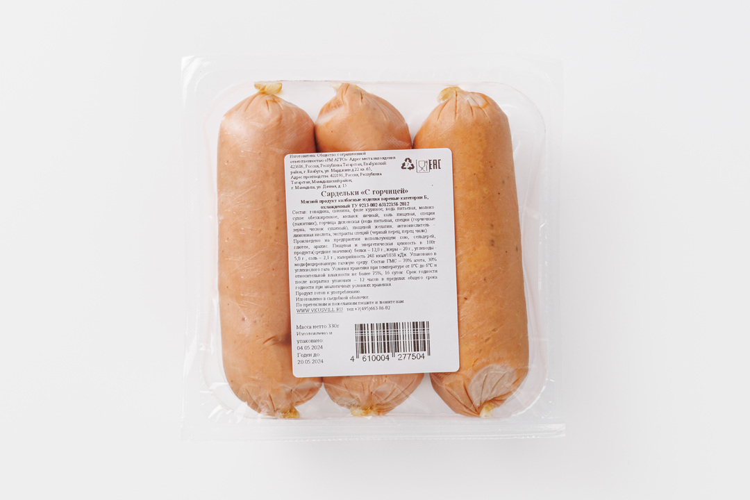 

Сардельки с горчицей