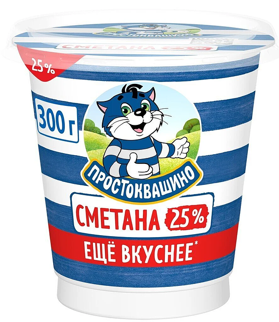 

Сметана Простоквашино 25% 300 г