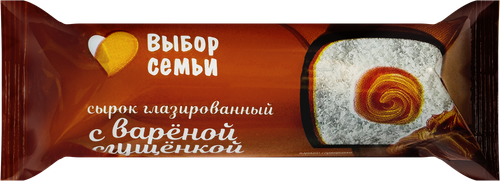 

Сырок творожный Выбор семьи глазированный вареная сгущенка 5% 40 г