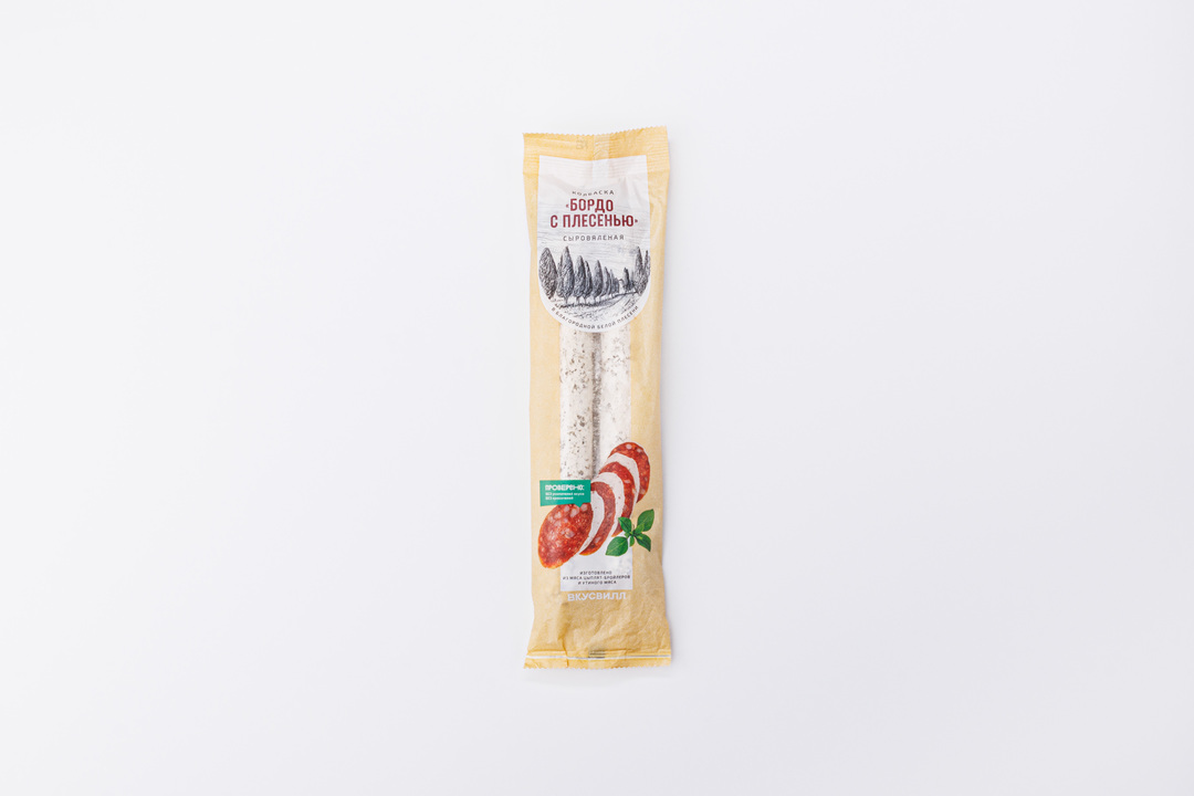 

Колбаска Бордо с плесенью, сыровяленая 180 г