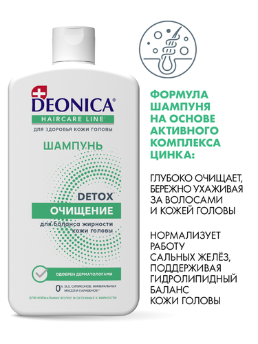 

Шампунь Deonica Detox Очищение 750 мл