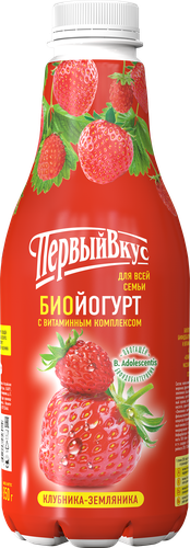 

Биойогурт питьевой Первый Вкус клубника и земляника 850 г