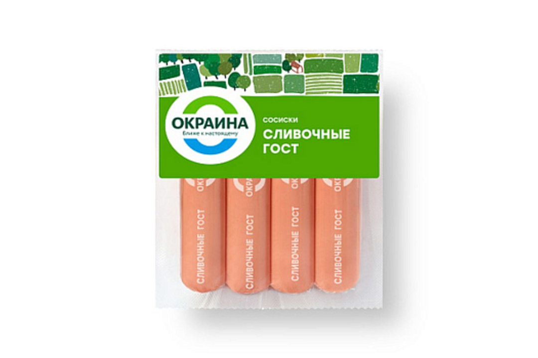 

Сосиски варёные Окраина Сливочные 420 г