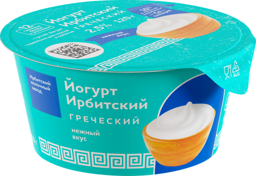 

Греческий йогурт Ирбитский молочный завод 2.5% 120 г