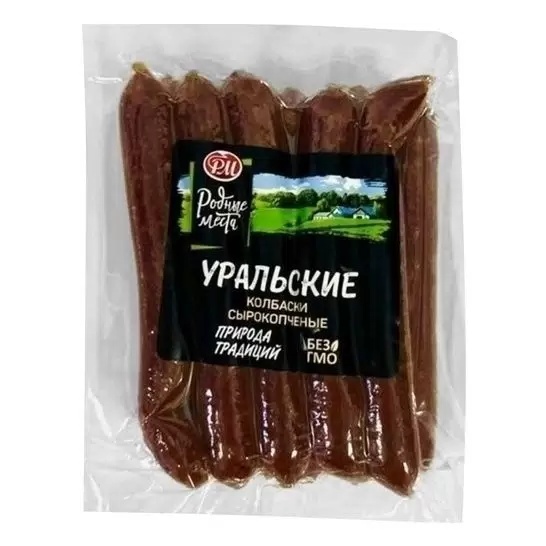 

Колбаски сырокопченые Родные места Уральские, 200 г
