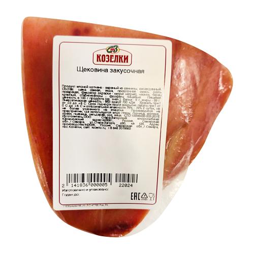 

Щековина Козелки Закусочная варено-копченая вес