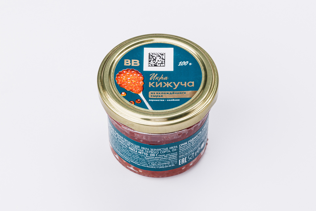 

Икра кижуча ВкусВилл зернистая соленая 100 г