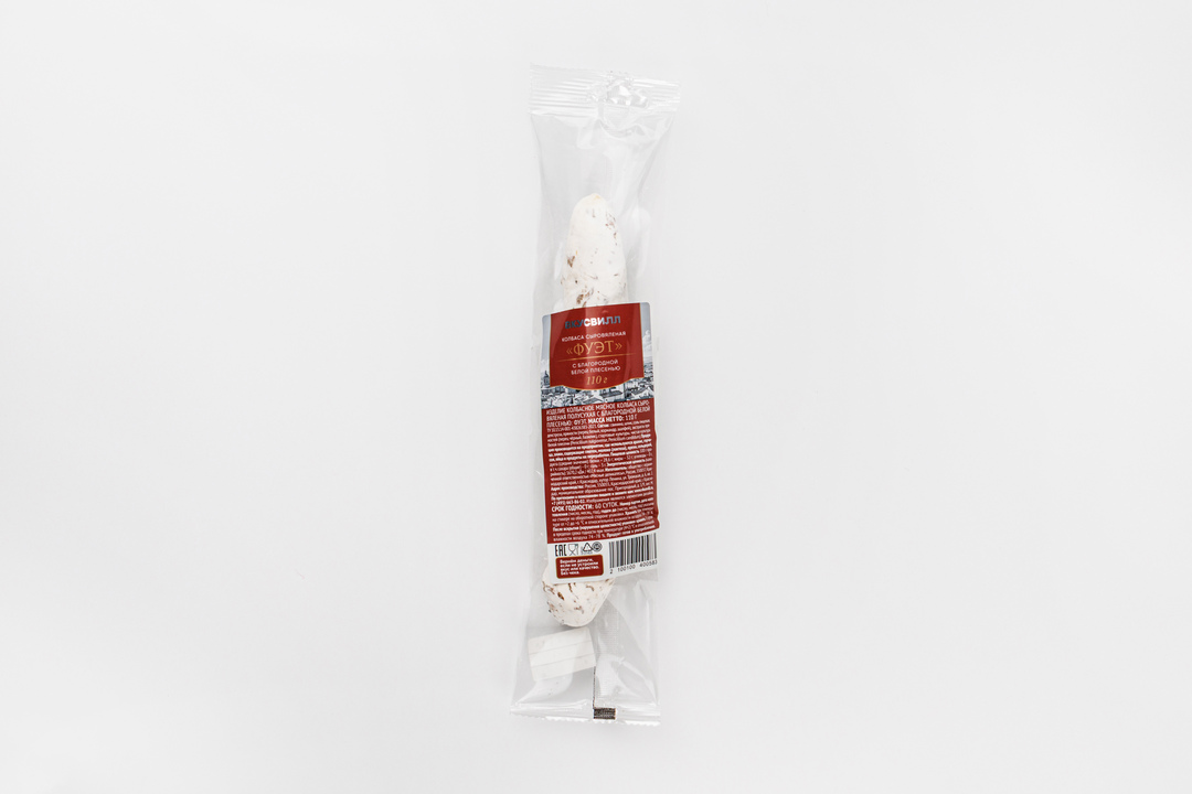 

Колбаса сыровяленая ВкусВилл Фуэт с благородной белой плесенью 110 г