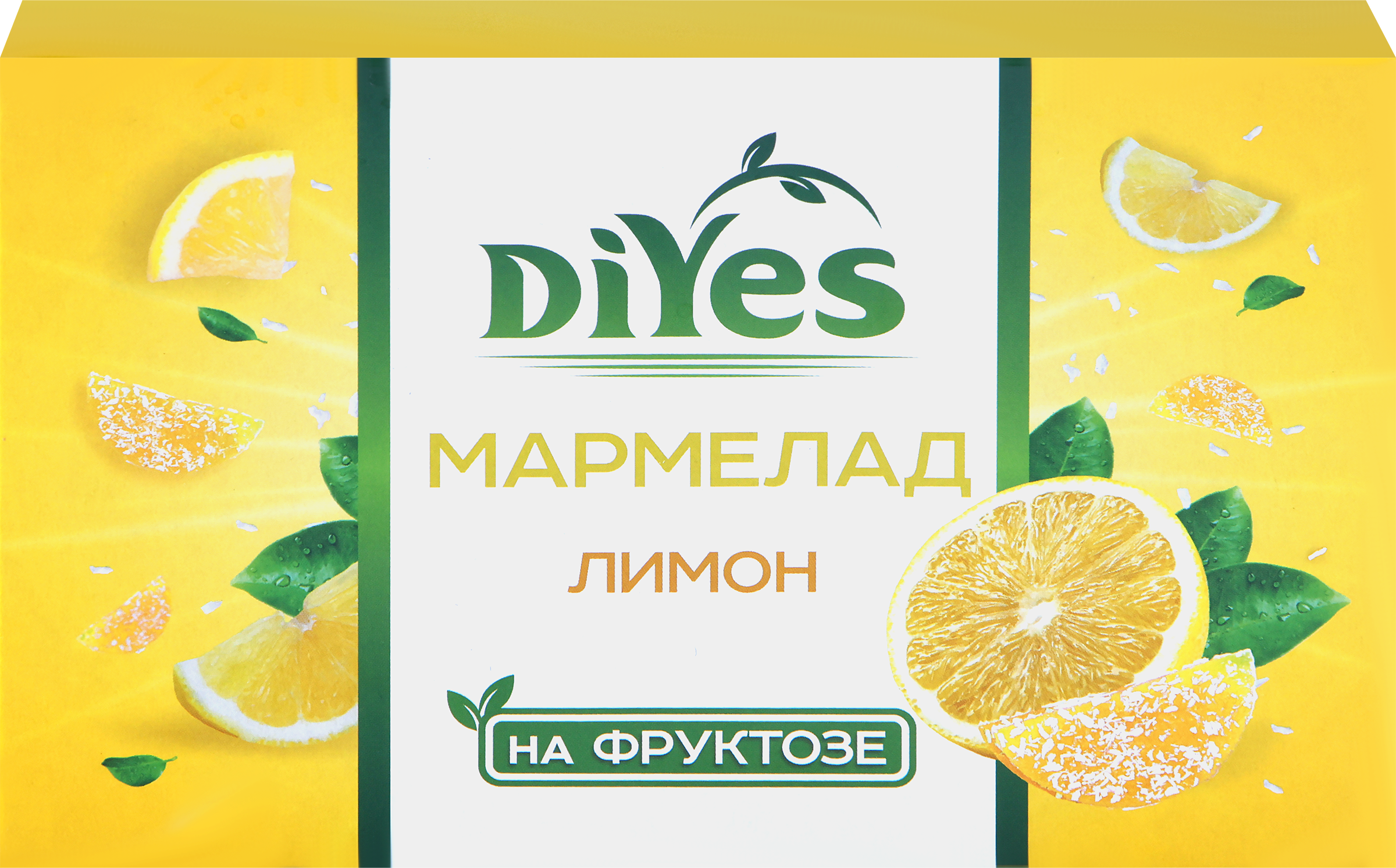 

Мармелад DIYES дольки лимонные, на фруктозе, 240г