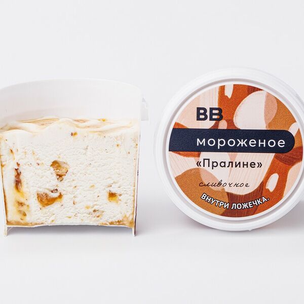 Мороженое ВкусВилл сливочное Пралине 75 г