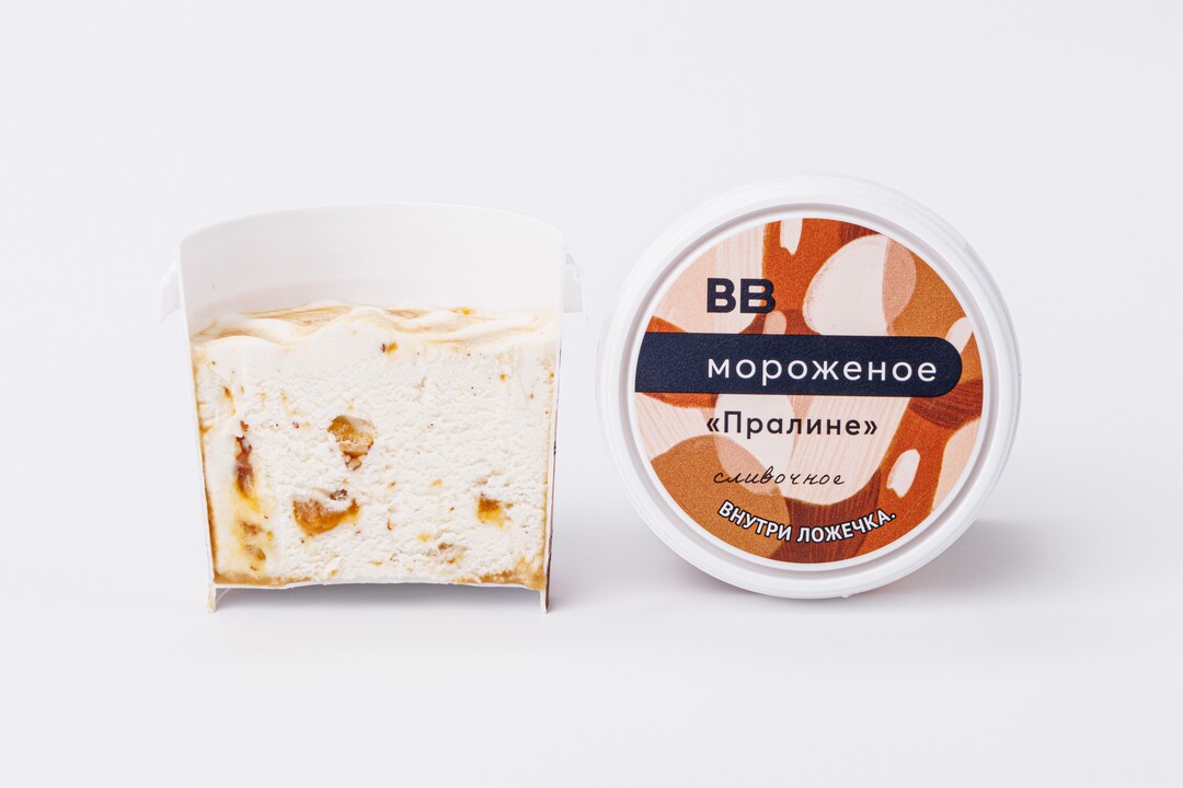 

Мороженое ВкусВилл сливочное Пралине 75 г