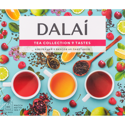 Чай «Dalai» ассорти,коллекция вкусов, 105г