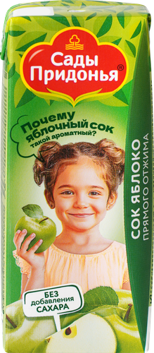 

Сок Сады Придонья Kids Яблоко прямого отжима с мякотью с 4 месяцев 200 мл