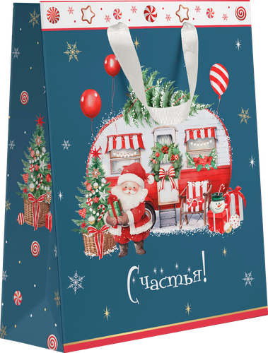 

Пакет подарочный City Home Trade New Years Joy 31.5 х 25.5 х 11 см дизайн в ассортименте